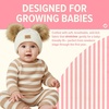image:imageFunky Junque Double Pom Pom Baby Beanie  Newborn Girl Winter Hat 012 Months Cute Cozy Knit Infant Beanies for Cold WeatherDiagonal Basketweave Pattern  White Double Pom
