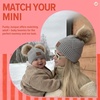 image:imageFunky Junque Double Pom Pom Baby Beanie  Newborn Girl Winter Hat 012 Months Cute Cozy Knit Infant Beanies for Cold WeatherDiagonal Basketweave Pattern  Heather Grey 2 Pom