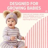 image:imageFunky Junque Double Pom Pom Baby Beanie  Newborn Girl Winter Hat 012 Months Cute Cozy Knit Infant Beanies for Cold WeatherDiagonal Basketweave Pattern  Lavender 2 Pom
