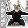 image:imageFunky Junque Double Pom Pom Baby Beanie  Newborn Girl Winter Hat 012 Months Cute Cozy Knit Infant Beanies for Cold WeatherHeather Grey  Double Pom