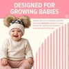 image:imageFunky Junque Double Pom Pom Baby Beanie  Newborn Girl Winter Hat 012 Months Cute Cozy Knit Infant Beanies for Cold WeatherLeopard  Ivory 2 Pom