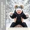 image:imageFunky Junque Double Pom Pom Baby Beanie  Newborn Girl Winter Hat 012 Months Cute Cozy Knit Infant Beanies for Cold WeatherLeopard  Ivory 2 Pom