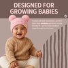 image:imageFunky Junque Double Pom Pom Baby Beanie  Newborn Girl Winter Hat 012 Months Cute Cozy Knit Infant Beanies for Cold WeatherPale Pink  Double Pom