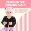image:imageFunky Junque Double Pom Pom Baby Beanie  Newborn Girl Winter Hat 012 Months Cute Cozy Knit Infant Beanies for Cold WeatherPale Pink  Faux Fur Pom 2 Pom