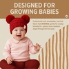image:imageFunky Junque Double Pom Pom Baby Beanie  Newborn Girl Winter Hat 012 Months Cute Cozy Knit Infant Beanies for Cold WeatherRed  Double Pom