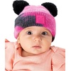 image:imageFunky Junque Double Pom Pom Baby Beanie  Newborn Girl Winter Hat 012 Months Cute Cozy Knit Infant Beanies for Cold WeatherTie Dye  BlackHot Pink  Double Pom