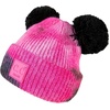 image:imageFunky Junque Double Pom Pom Baby Beanie  Newborn Girl Winter Hat 012 Months Cute Cozy Knit Infant Beanies for Cold WeatherTie Dye  BlackHot Pink  Double Pom