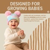 image:imageFunky Junque Double Pom Pom Baby Beanie  Newborn Girl Winter Hat 012 Months Cute Cozy Knit Infant Beanies for Cold WeatherTie Dye  Cotton Candy  Double Pom