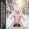 image:imageFunky Junque Double Pom Pom Baby Beanie  Newborn Girl Winter Hat 012 Months Cute Cozy Knit Infant Beanies for Cold WeatherTie Dye  Cotton Candy  Double Pom