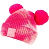 image:imageFunky Junque Double Pom Pom Baby Beanie  Newborn Girl Winter Hat 012 Months Cute Cozy Knit Infant Beanies for Cold WeatherTie Dye  FuschiaPink  Double Pom