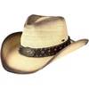 image:imageFunky Junque Embroidered Band Decorative Cowgirl Hat  Patriotic straw cowboy hat with breathable woven design stretchy fit and sun protection for rodeos festivals amp moreStar Buckle W Weaved Trim