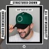 image:imageFunky Junque Embroidered Circle City Trucker Hat Mens Snapback Cap  Cotton trucker cap with embroidered city graphic for game day sports gifting amp everyday street stylePhiladelphia  GreenBlack