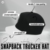 image:imageFunky Junque Embroidered Circle City Trucker Hat Mens Snapback Cap  Cotton trucker cap with embroidered city graphic for game day sports gifting amp everyday street styleLas Vegas  BlackSilver