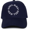 image:imageFunky Junque Embroidered Circle City Trucker Hat Mens Snapback Cap  Cotton trucker cap with embroidered city graphic for game day sports gifting amp everyday street styleNew York  Navy