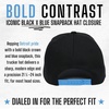 image:imageFunky Junque Embroidered Circle City Trucker Hat Mens Snapback Cap  Cotton trucker cap with embroidered city graphic for game day sports gifting amp everyday street styleDetroit  BlackBlue
