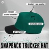 image:imageFunky Junque Embroidered Circle City Trucker Hat Mens Snapback Cap  Cotton trucker cap with embroidered city graphic for game day sports gifting amp everyday street stylePhiladelphia  GreenBlack