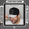 image:imageFunky Junque Embroidered Circle City Trucker Hat Mens Snapback Cap  Cotton trucker cap with embroidered city graphic for game day sports gifting amp everyday street styleLas Vegas  BlackSilver