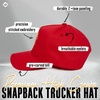 image:imageFunky Junque Embroidered Circle City Trucker Hat Mens Snapback Cap  Cotton trucker cap with embroidered city graphic for game day sports gifting amp everyday street styleKansas City  Red