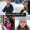 image:imageFunky Junque Exclusives Kids Ear Warmer Headband  Fleece Lined Winter Ear Wrap for Toddler Girls amp Boys Cozy Knit Head Warmer amp Earmuff Headband for Cold Weather  IvoryPink  Yellow  Hot Pink  Teal  4 Tone Mix