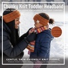image:imageFunky Junque Exclusives Kids Ear Warmer Headband  Fleece Lined Winter Ear Wrap for Toddler Girls amp Boys Cozy Knit Head Warmer amp Earmuff Headband for Cold Weather  IvoryRust