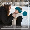 image:imageFunky Junque Exclusives Kids Ear Warmer Headband  Fleece Lined Winter Ear Wrap for Toddler Girls amp Boys Cozy Knit Head Warmer amp Earmuff Headband for Cold Weather  IvoryTeal