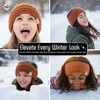 image:imageFunky Junque Exclusives Kids Ear Warmer Headband  Fleece Lined Winter Ear Wrap for Toddler Girls amp Boys Cozy Knit Head Warmer amp Earmuff Headband for Cold Weather  Candy PinkRust
