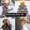 image:imageFunky Junque Exclusives Kids Ear Warmer Headband  Fleece Lined Winter Ear Wrap for Toddler Girls amp Boys Cozy Knit Head Warmer amp Earmuff Headband for Cold Weather  Candy PinkMustard