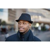 image:imageFunky Junque Fedora Hats for Men  Classic Wool Blend Trilby Dress Hat Short Brim Mens Fedoras for Formal amp Casual WearBlack