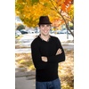image:imageFunky Junque Fedora Hats for Men  Classic Wool Blend Trilby Dress Hat Short Brim Mens Fedoras for Formal amp Casual WearBrown