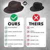 image:imageFunky Junque Fedora Hats for Men  Classic Wool Blend Trilby Dress Hat Short Brim Mens Fedoras for Formal amp Casual WearCharcoal