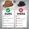 image:imageFunky Junque Fedora Hats for Men  Classic Wool Blend Trilby Dress Hat Short Brim Mens Fedoras for Formal amp Casual WearTan