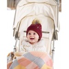 image:imageFunky Junque Fleece Lined Baby Beanie  Soft Cozy Cable Knit Winter Hat with Pom Pom for Infants 012 MonthsBurgundy