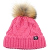 image:imageFunky Junque Fleece Lined Baby Beanie  Soft Cozy Cable Knit Winter Hat with Pom Pom for Infants 012 MonthsCandy Pink
