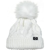 image:imageFunky Junque Fleece Lined Baby Beanie  Soft Cozy Cable Knit Winter Hat with Pom Pom for Infants 012 MonthsWhite