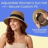 image:imageFunky Junque Foldable Wide Brim Straw Sun Hat Packable Beach Cap  Breathable woven straw sun hat with inner sweatband for beach days travel poolside amp summer styleBrown Mix
