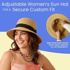 image:imageFunky Junque Foldable Wide Brim Straw Sun Hat Packable Beach Cap  Breathable woven straw sun hat with inner sweatband for beach days travel poolside amp summer styleNatural