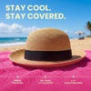 image:imageFunky Junque Foldable Wide Brim Straw Sun Hat Packable Beach Cap  Breathable woven straw sun hat with inner sweatband for beach days travel poolside amp summer styleNatural