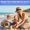 image:imageFunky Junque Foldable Wide Brim Straw Sun Hat Packable Beach Cap  Breathable woven straw sun hat with inner sweatband for beach days travel poolside amp summer styleBrown Mix