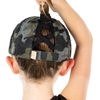 image:imageFunky Junque Girls Criss Cross Ponytail Baseball Cap Kids Messy Bun Hat  Lightweight mesh cap with criss cross elastic bands for camping playgrounds softball volleyball amp recessBasketweave Black Camo