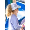 image:imageFunky Junque Girls Criss Cross Ponytail Baseball Cap Kids Messy Bun Hat  Lightweight mesh cap with criss cross elastic bands for camping playgrounds softball volleyball amp recess2 Pack Tie Dye Baby Pink  Tie Dye Cotton Candy
