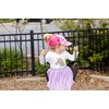 image:imageFunky Junque Girls Criss Cross Ponytail Baseball Cap Kids Messy Bun Hat  Lightweight mesh cap with criss cross elastic bands for camping playgrounds softball volleyball amp recess2 Pack Hot Pink  Orange Tie Dye