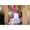 image:imageFunky Junque Girls Criss Cross Ponytail Baseball Cap Kids Messy Bun Hat  Lightweight mesh cap with criss cross elastic bands for camping playgrounds softball volleyball amp recess2 Pack Hot Pink  Orange Tie Dye