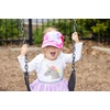image:imageFunky Junque Girls Criss Cross Ponytail Baseball Cap Kids Messy Bun Hat  Lightweight mesh cap with criss cross elastic bands for camping playgrounds softball volleyball amp recess2 Pack Tie Dye Hot Pink  Tie Dye Purple