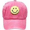 image:imageFunky Junque Girls Criss Cross Ponytail Baseball Cap Kids Messy Bun Hat  Lightweight mesh cap with criss cross elastic bands for camping playgrounds softball volleyball amp recessBasketweave  Smiley Face  PinkYellow