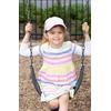 image:imageFunky Junque Girls Criss Cross Ponytail Baseball Cap Kids Messy Bun Hat  Lightweight mesh cap with criss cross elastic bands for camping playgrounds softball volleyball amp recessLight Pink Washed