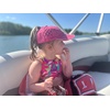 image:imageFunky Junque Girls Criss Cross Ponytail Baseball Cap Kids Messy Bun Hat  Lightweight mesh cap with criss cross elastic bands for camping playgrounds softball volleyball amp recessBasketweave Pink