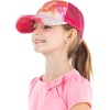 image:imageFunky Junque Girls Criss Cross Ponytail Baseball Cap Kids Messy Bun Hat  Lightweight mesh cap with criss cross elastic bands for camping playgrounds softball volleyball amp recessTie Dye  Orange