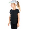 image:imageFunky Junque Girls Criss Cross Ponytail Baseball Cap Kids Messy Bun Hat  Lightweight mesh cap with criss cross elastic bands for camping playgrounds softball volleyball amp recessSmiley  Tie Dye Cotton CandyPink