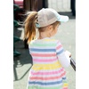 image:imageFunky Junque Girls Criss Cross Ponytail Baseball Cap Kids Messy Bun Hat  Lightweight mesh cap with criss cross elastic bands for camping playgrounds softball volleyball amp recessMint Washed