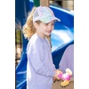 image:imageFunky Junque Girls Criss Cross Ponytail Baseball Cap Kids Messy Bun Hat  Lightweight mesh cap with criss cross elastic bands for camping playgrounds softball volleyball amp recess1 Tie Dye  Cotton Candy
